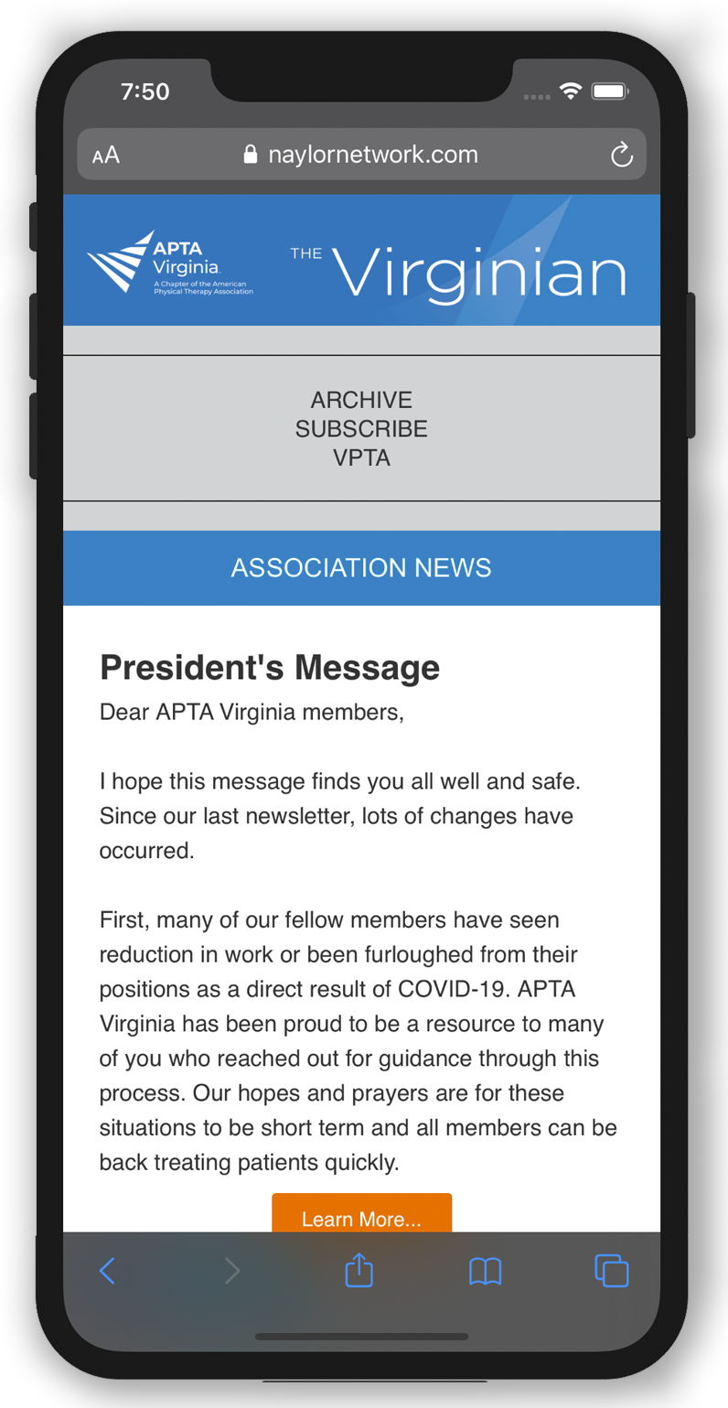 Mobile Newsletter - VPT